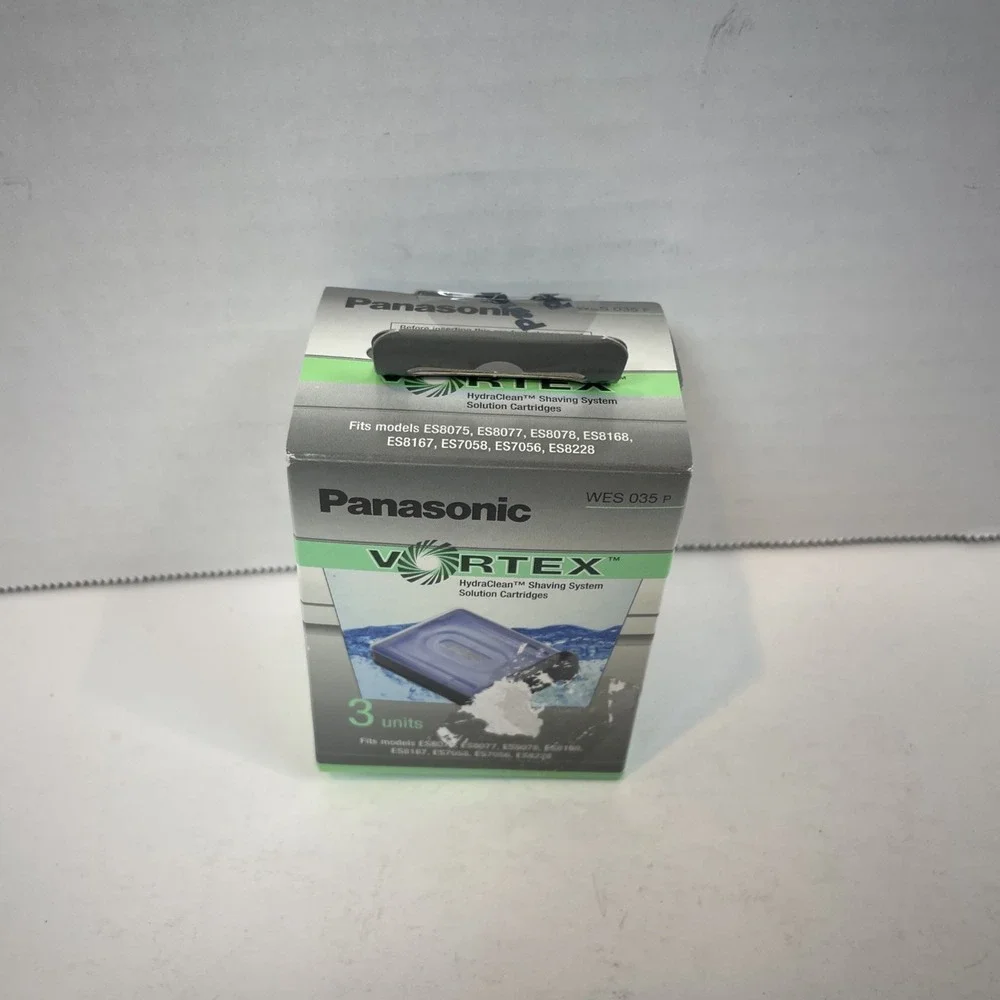 Panasonic Shaving Solution Cartridges Men 3ct Blue Vortex HydraClean WES 035 P